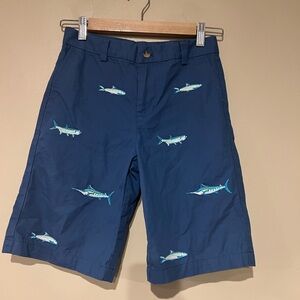 Vineyard Vines Boys Size 12 Chino Shorts Embroidered Sharks